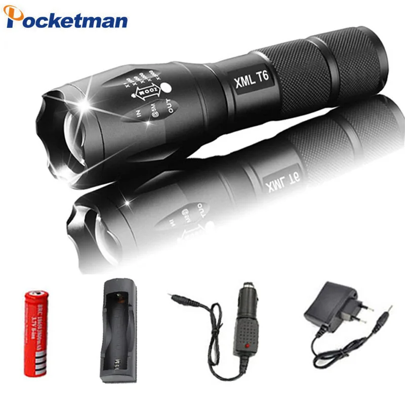 

Lanterna Flashlight XM-T6 3800lm LED Torch Zoomable Linternas LED Flashlight Tactical flashlight For 3xAAA or 1x18650