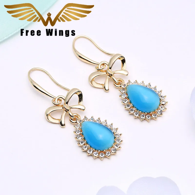 

Crystal Autumn new color cat's eye stone inlaid natural stone earrings wild earrings jewelry earrings for women