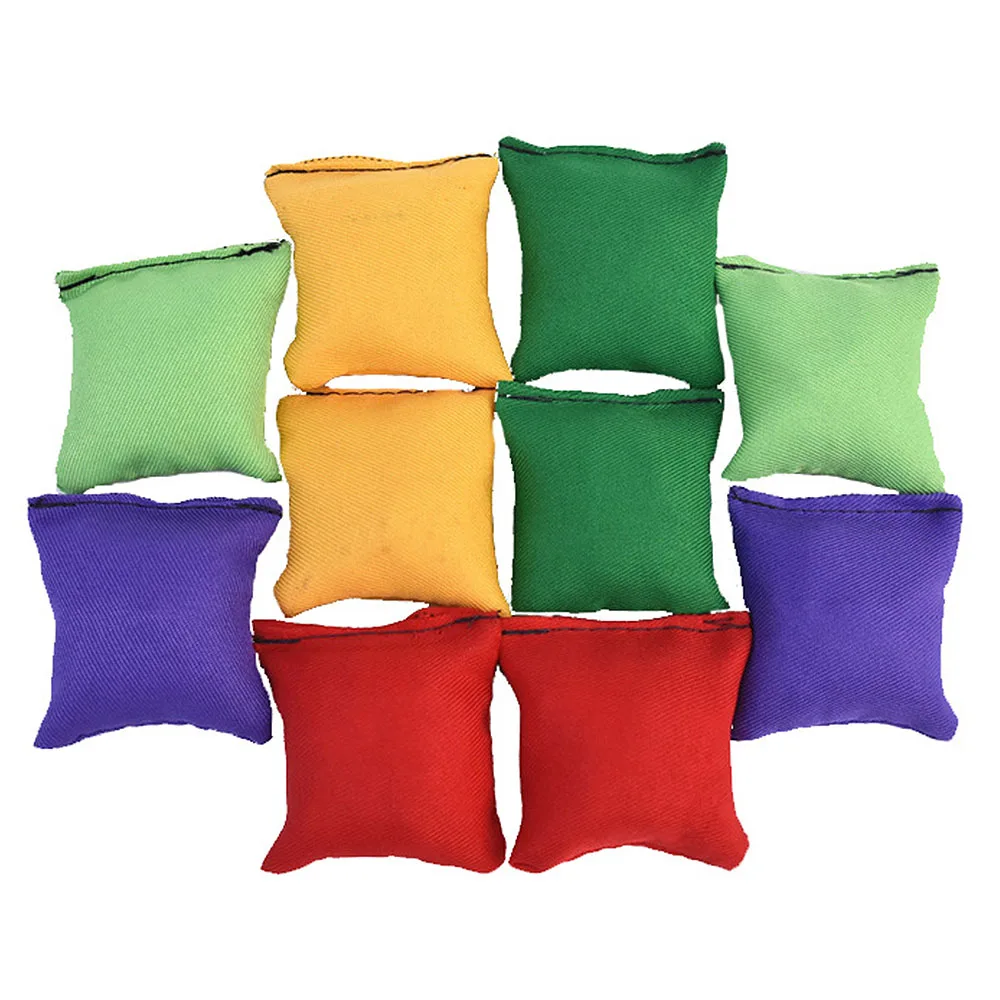 

Baby Toy 10 Pcs Toy Sandbags Kids PVC Filled Safety Environmental Protection Sandbags Toy Children Throwing Sandbag Ball Toy