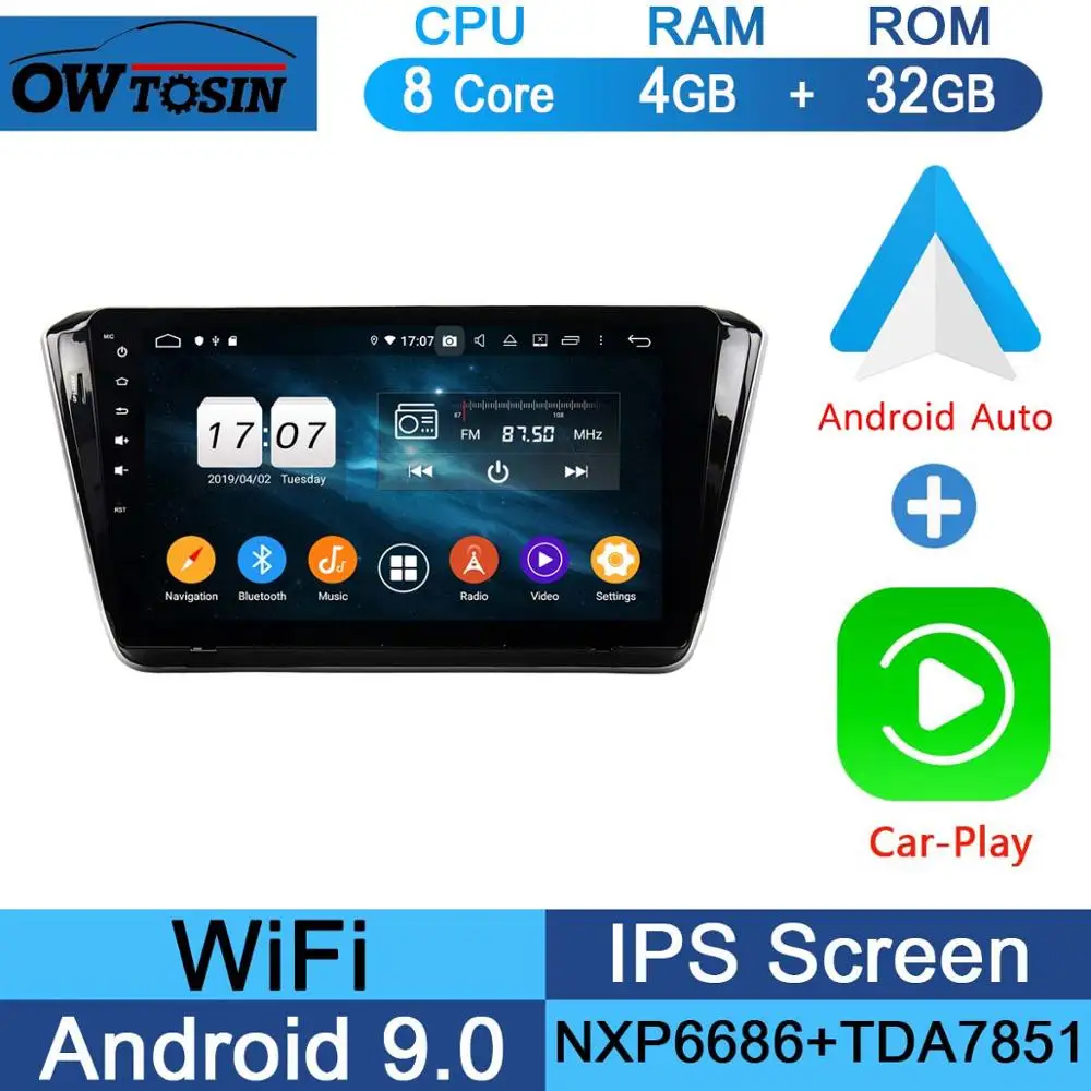 32G CarPlay Android 10," ips Восьмиядерный 4G+ 64G Android 9,0 автомобильный dvd-плеер для Skoda Superb B8 gps Navi RadioCarPlay DSP Parrot BT - Цвет: 32G CarPlay Android