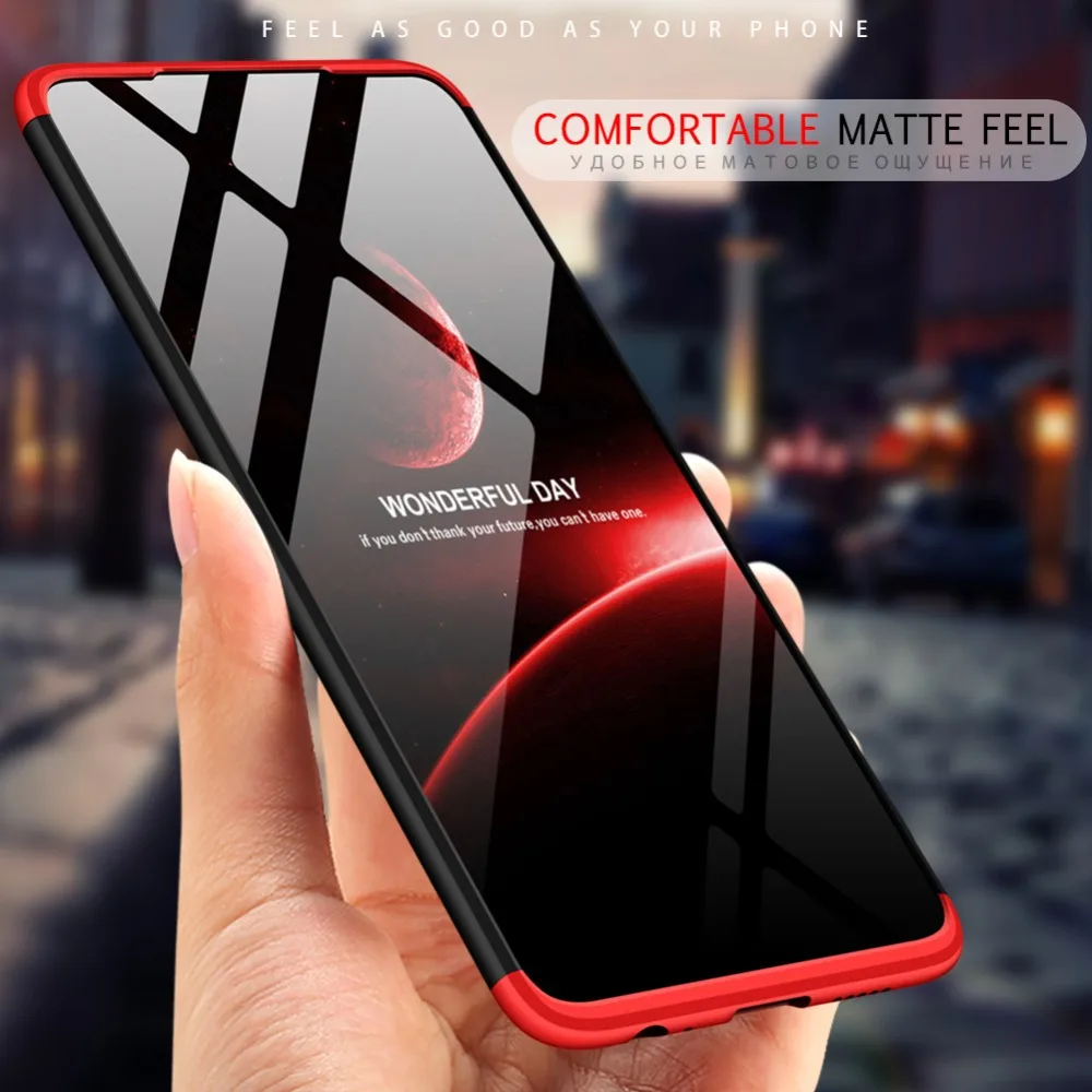 

GKK Original Case for Samsung A8s 2019 Case 3 IN 1 360 Protection Slim Armor Matte Hard PC Cover Business Luxury Coque Fundas