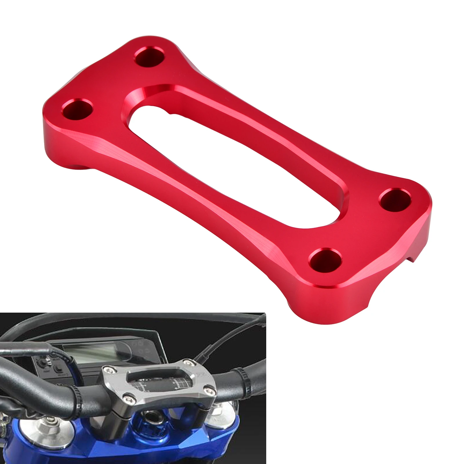 7/8" Handlebar Riser Clamp Handle Bar Stabilizer Height Up Mount For