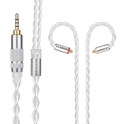 HOT! Yinyoo 7N Pure Silver Cable 2.5/3.5/4.4mm Balanced Cable With MMCX/2pin Connector For LZ AS10 ZS10 C10 C16 C12 V80 V90 - Цвет: 2.5MMCX