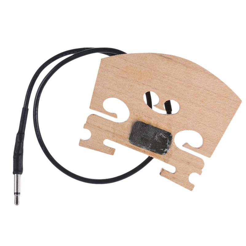 

Violin Bridge With Internally Mounted Piezo Pickup For 4/4 Full Size Electric Violin Parts Replacement