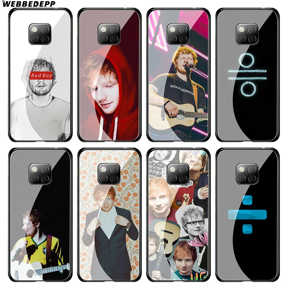 WEBBEDEPP Ed sheeran Edsheeran чехол из закаленного стекла для Huawei Mate 20 P20 P10 P Smart 2019 2018 и Honor 10 9 8X