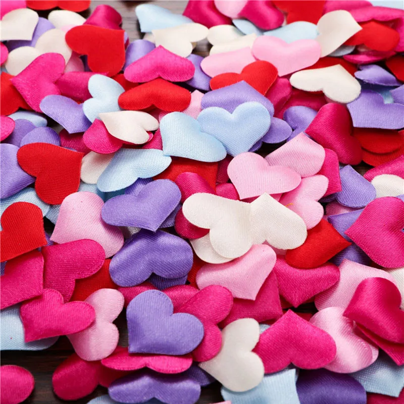 100 Pcs 2cm 3cm Sponge Heart Shaped Confetti Baby Shower Throwing Petals for Wedding Lover's Gift Home Decor Decoration 62058