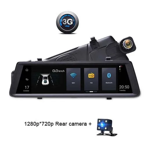 3G Version Автомобильный видеорегистратор ANSTAR ADAS, 4G, Android, видео рекордер, два объектива, Bluetooth, wifi, FHD 1080 p, gps навигатор, Автомобильное зеркало заднего вида, видеорегистраторы - Название цвета: 3G Version