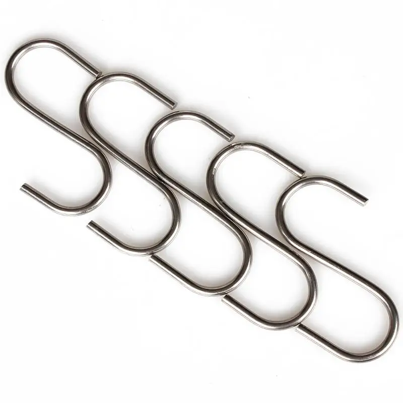 High Quality Butcher Hanging Hook (S Hook) 2.75in (7cm) 5pcs Stainless