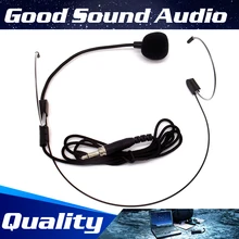 5 шт. 3.5 мм Винт Нитки плагин Проводная гарнитура микрофон головной двойной крючком микрофон для Беспроводной караоке Системы поясной передатчик