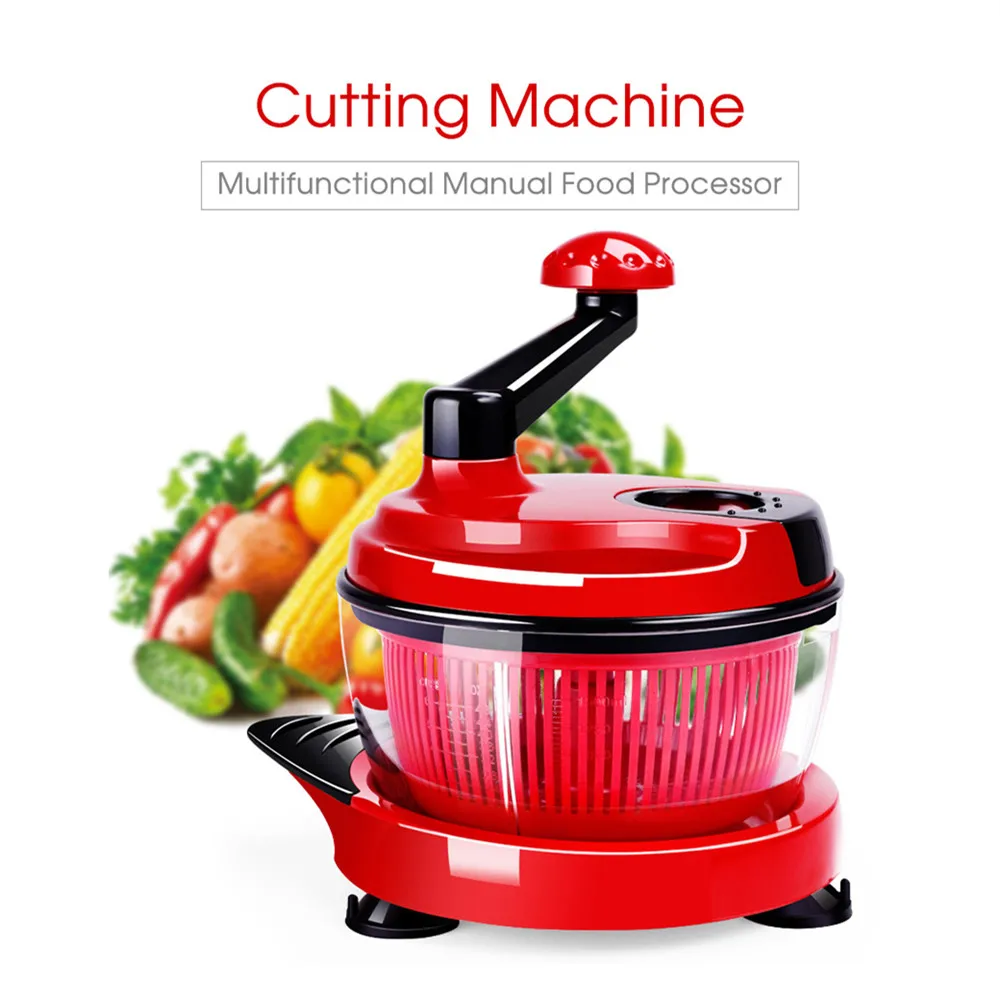 Manual Meat Grinder Food Cutter For Fruit Garlic Vegetable Tools Processor Cutting Machine