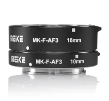 Meike MK-F-AF3 metal auto focus macro Extension tube 10mm 16mm para Fujifilm XPro2/XT1/XA2/ XE2/XE2s/X70/XE1/X30/X70/XM1/XA1/XPro1