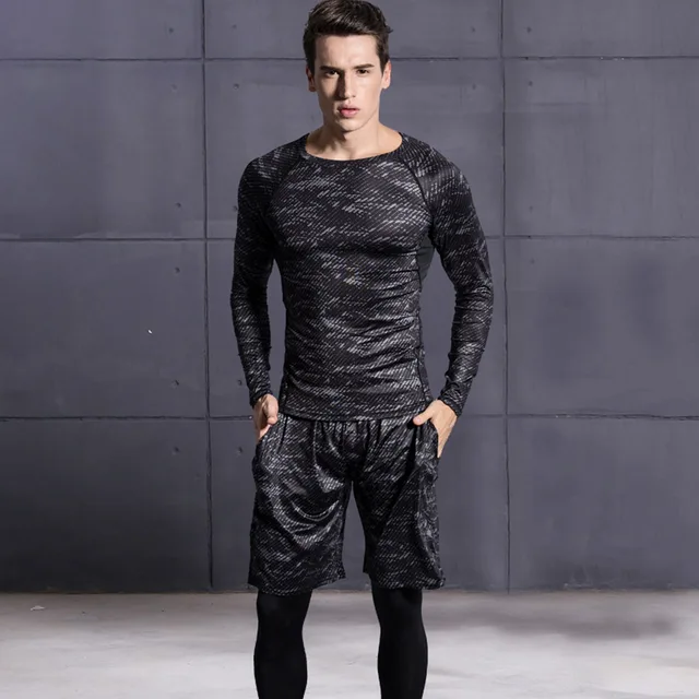sport suit for men workout 3pcs Gym Suits mens fitness academia Fitness