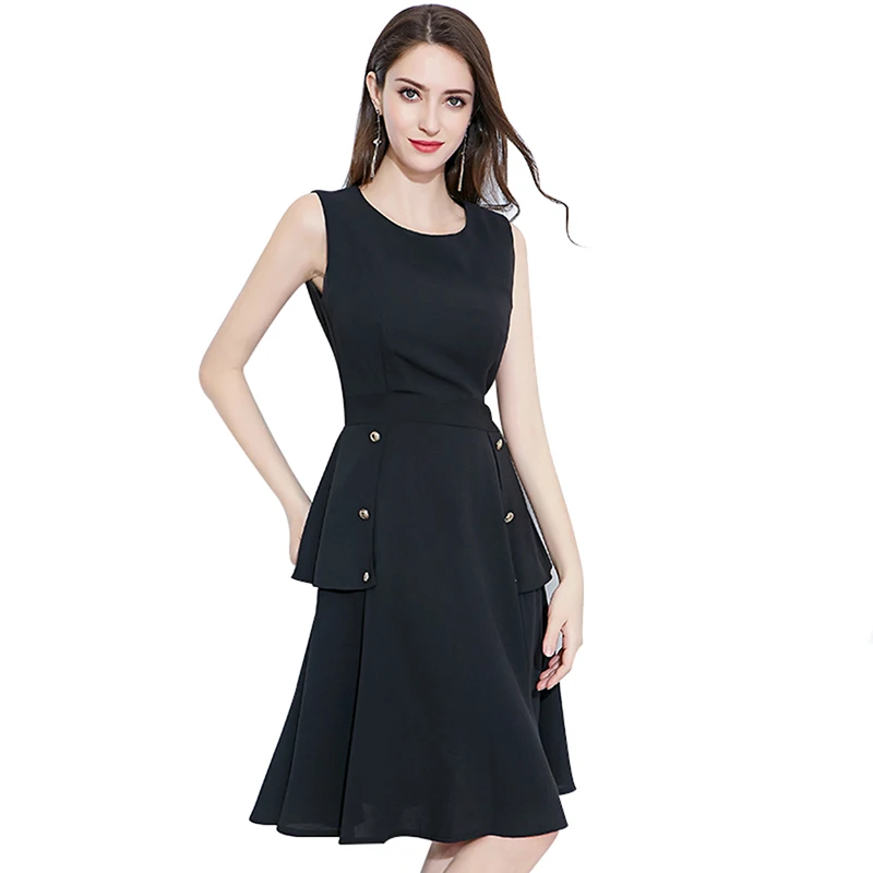 black knee length dress casual women Black knee length dress casual women men