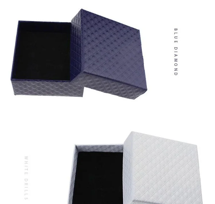 Подарочная коробочка подарочные коробки ювелирные аксессуары упаковка ожерелья Серьги Кольца Браслеты дисплей 7,5x7,5x3,5 оптовая продажа
