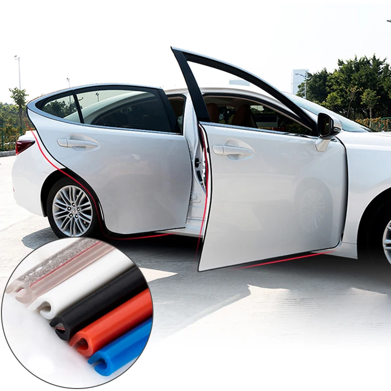 

2018 New Open The Door Car Anti Collision Auto Door Collision Avoidance Stick Rubber Strip Decoration Stickers Car Accessories