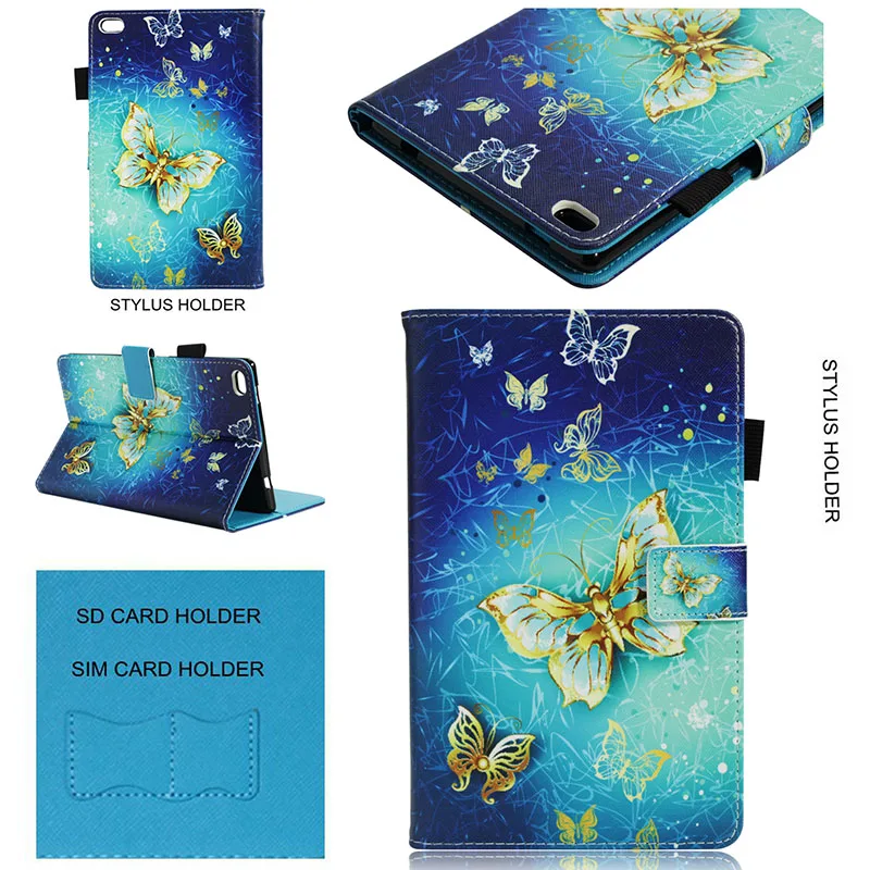 Case For Lenovo Tab4 Tab 4 8.0 inch,PU Leather Cover For Lenovo Tab4 Tab 4 8 TB-8504x TB-8504F TB-8504N TB-8504 tablet Case Flip Cover (2)