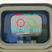Lunette de visée holographique à points rouges, fusil de chasse réflexe à points rouges avec monture de 20mm pour Airsoft G, 551 552 553 558