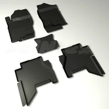 Для Nissan Pathfinder R51 2004-2010 резиновые коврики в салон 5 шт./компл. Seintex 88381