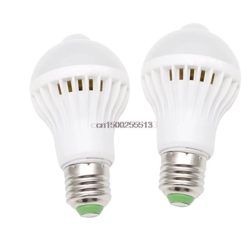 LED PIR датчик движения Авто энергосберегающая лампа инфракрасная 5 Вт/7 Вт E27 | Лампы