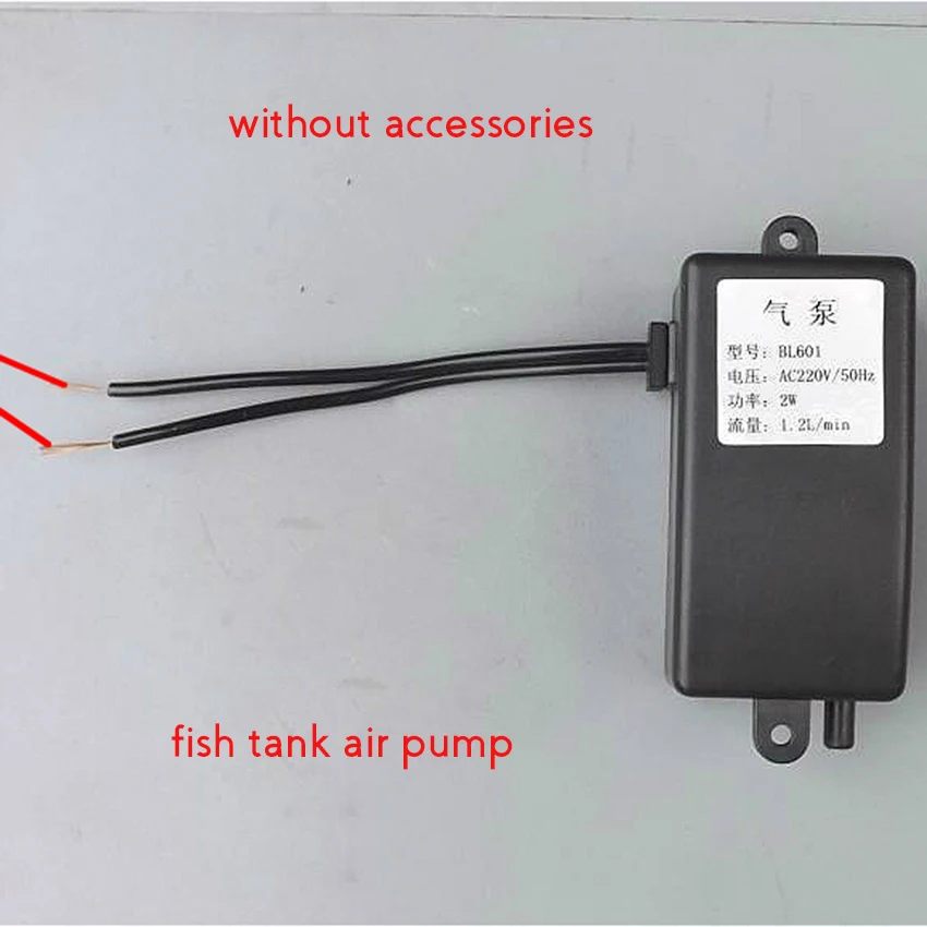 Silent Energy Efficient Luftpumpe Aquarium Fish Tank Oxygen Air Pump 1.2L/min 
