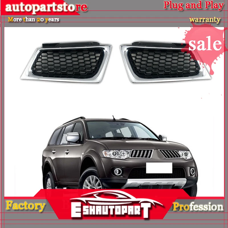 ABS пластик автомобиля Передняя сотовая решетка Ремонт для Mitsubishi Pajero Sport 2009