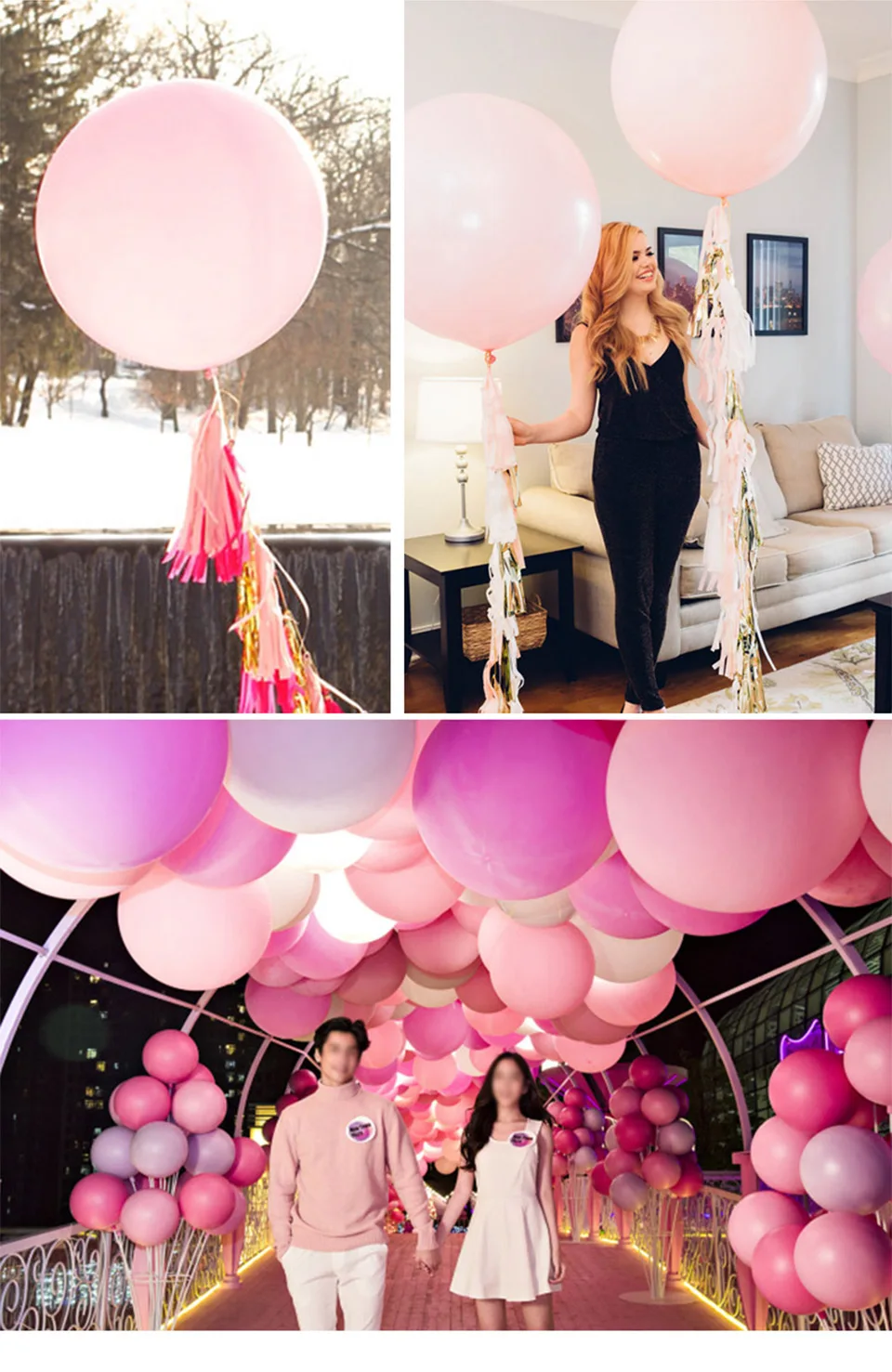 

5pcs 36 Inch 90cm Big Color Balloon Latex Balloons Wedding Decoration Inflatable Helium Air Balls Happy Birthday Party Balloons