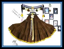 Best Offers 4tiered 18yards100%cotton tribal belly dance skirt with border EI54 Best Offers 4tiered 18yards100%cotton tribal belly dance skirt with border EI54