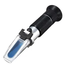 Handheld Glycol Refractometer Car Antifreeze 1-1.4 Battery Acid Engine Coolant Tester Auto Fluid Refractometer Tester ATC