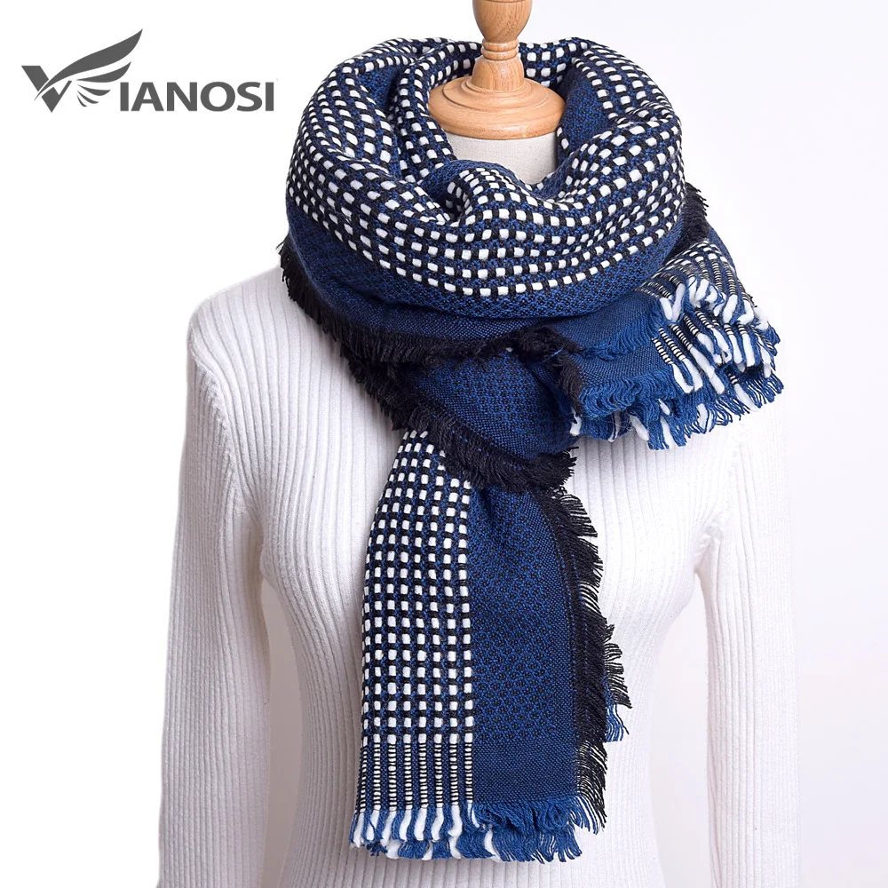 VIANOSI теплое одеяло шарф женский великолепный шарф длинный Bufandas Mujer зимний шарф бренд шали и шарфы для женщин