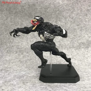 

21 cm Venom rushing Action Figure BDS Scene Statue Novelty Playful bag Horrible model Toys HA31