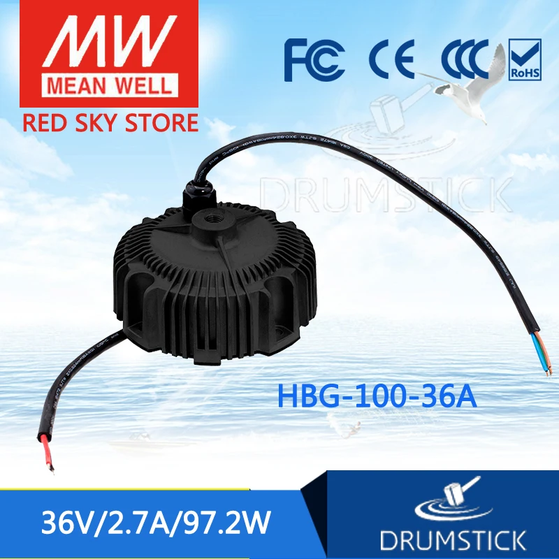 

MEAN WELL HBG-100-36A 36V 2.7A meanwell HBG-100 36V 97.2W Single Output LED Driver Power Supply