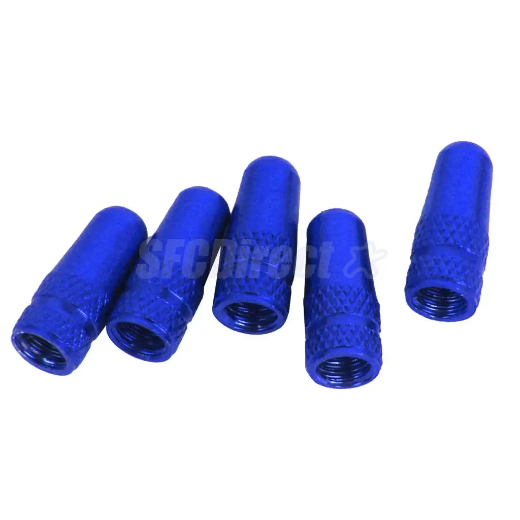 10Pcs/set Blue Black Bicycle Wheel Tire Covered Protector Road MTB French Tyre Dustproof Bike Presta Valve Cap Accessories
