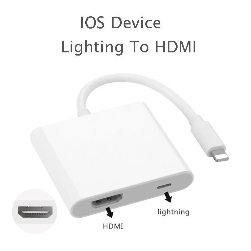  DOITOP Adattatore AV Digitale Per iOS per HDMI 1080P Audio HD Video Converter Cavo Per iPhone iPad 