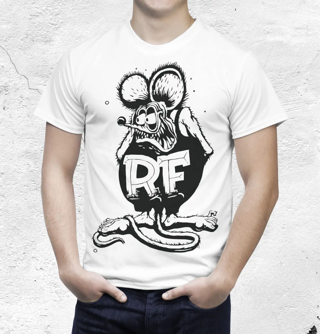 Rat Fink футболка с драгстером Повседневная для мужчин унисекс новая модная