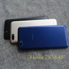 5,4" для Huawei Honor 7 S задняя крышка батарейного отсека Дверь заднее стекло Корпус чехол с задней камерой стеклянный объектив