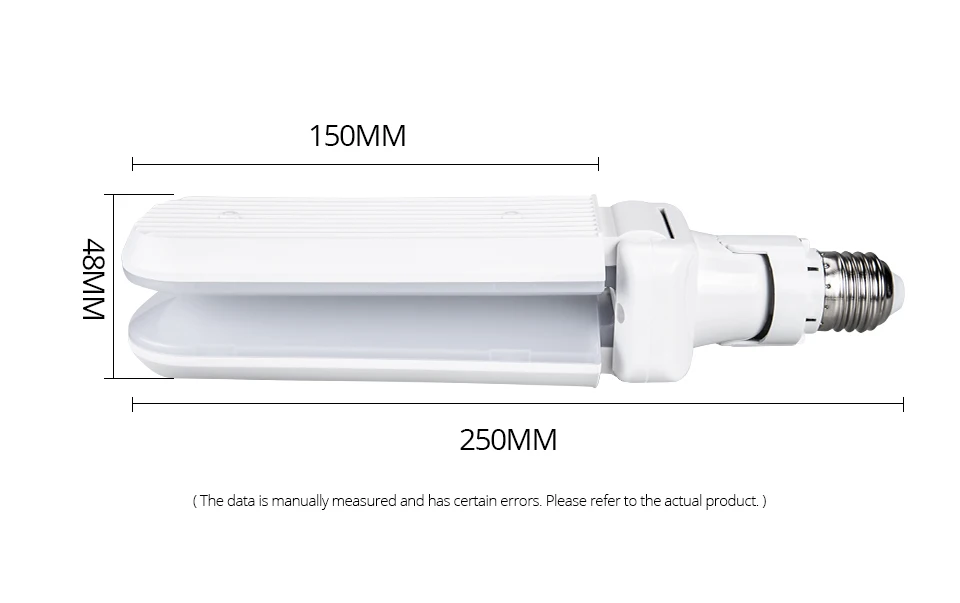 EeeToo 85-265V LED Bulb E27B22 Ceiling Fan Lamp For Living Room Foldable Fan Blade LED Bulb Lighting 30W 45W Ceiling Light Home (4)