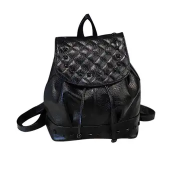 

Fashion Women Backpack Rivets Decoration Leather Embroidery Thread Bags Ladies Shopping Travel Girls School Shoulder Bag FA$B
