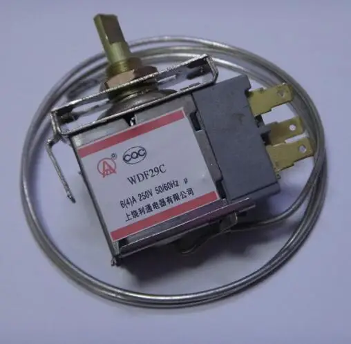 

WDF-29C Fridge Thermostat Temperature Control Swith with 60cm length wires Middle installation with 3 pins