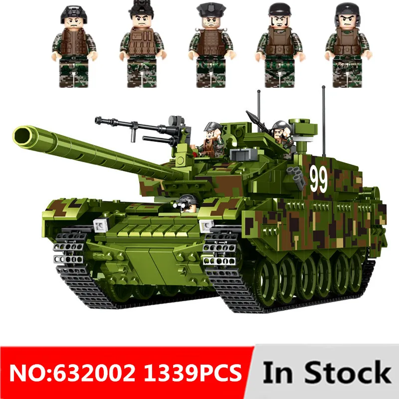 

Legoing technic Military Series 1339pcs Diy Building Blocks Type 99 Main Battle Tank Model Compatible kid Toys for Children Gift