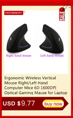 Беспроводной Bluetooth Вертикальная Мышь 5D эргономичный 800/1200/1600 Точек на дюйм красочные мыши с подсветкой для запястий комплект коврика для мыши для портативных ПК