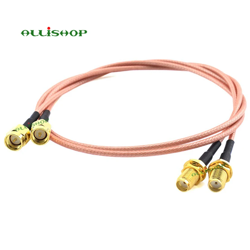 

1/3/5/8/10M Pigtail Extension FPV Antenna Cable SMA Male to SMA Female RG316D Double Shield Silver Wire Low Loss Coaxial Cable