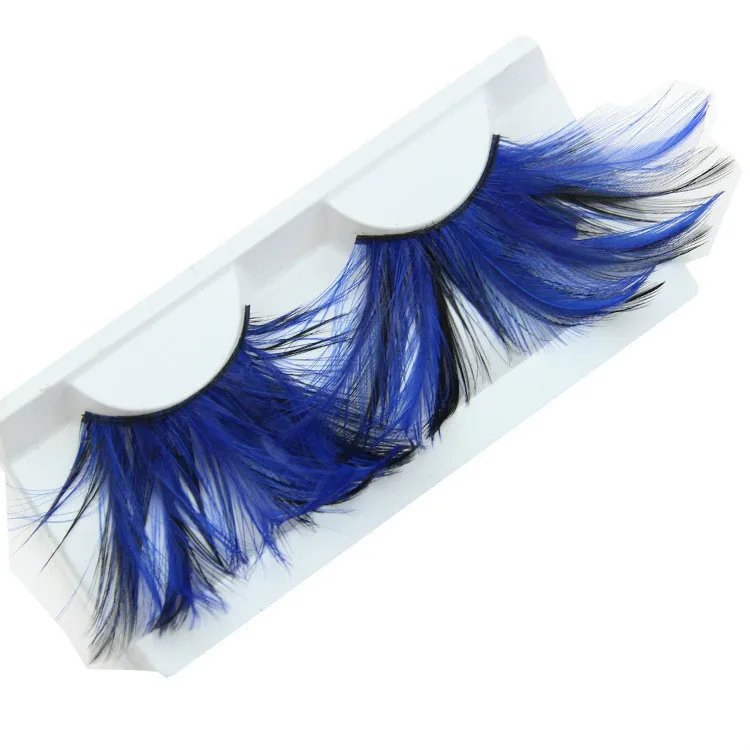 Colorido do Partido Penas Exagero Artístico Cílios Falsos Falso Eye Lashes 500 Pares – Lote