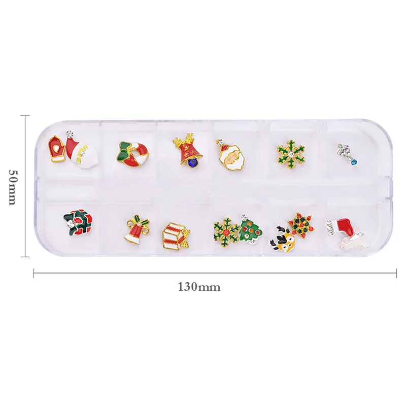 

Merry Christmas Nail Art Alloy Metal Charms Jewelry 3D DIY Decoration Mix Shape SSwell