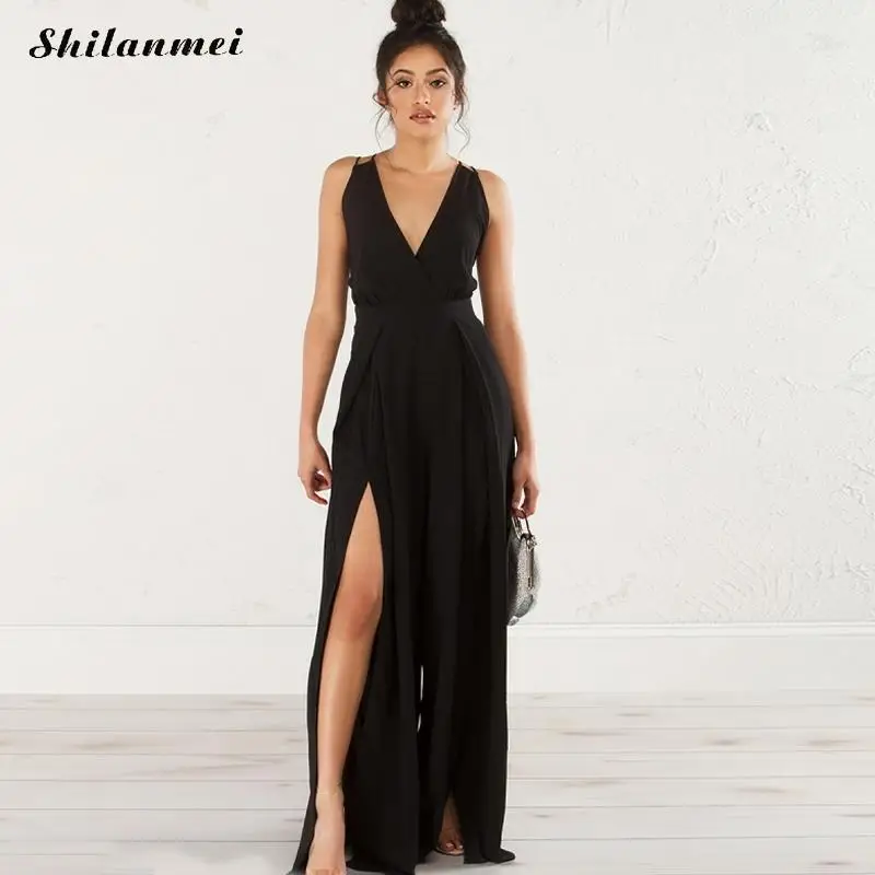 front slit jumpsuit