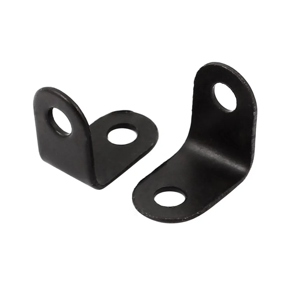 

Uxcell Hot Sale 30pcs 16mmx10.5mmx16mm 90 Degree Metal Angle Brackets Corner Braces Black Widely Used in Home and Factory Areas