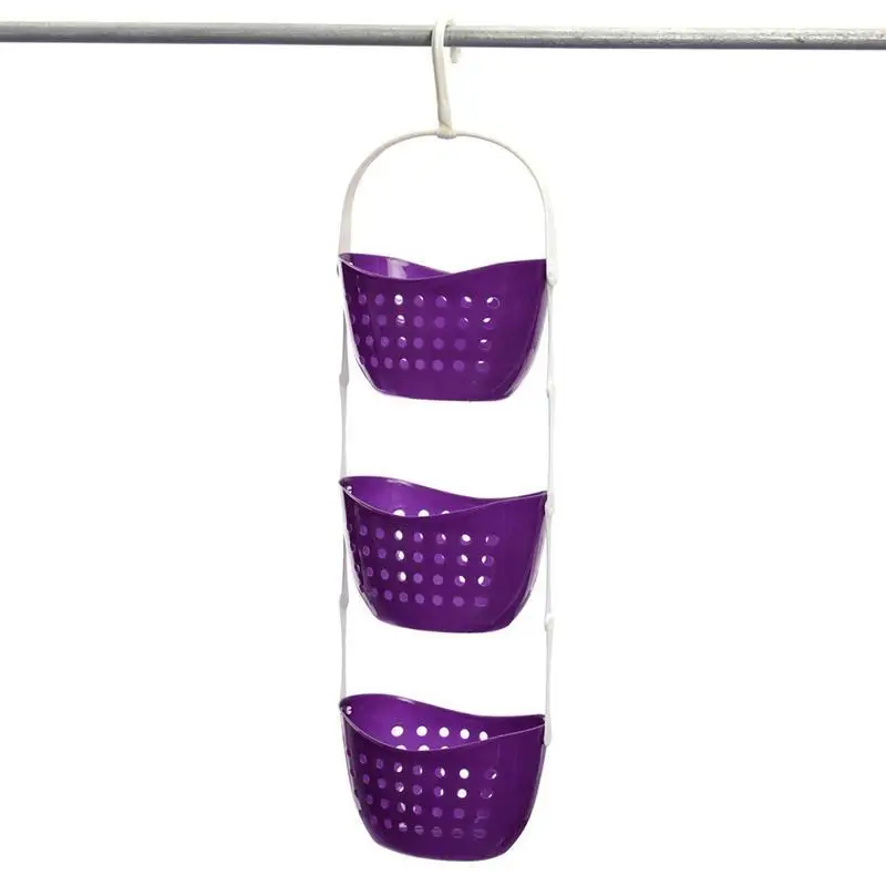 3-Tier Bedroom Shower Hanging Basket Caddy Bath Rack Storage Organizer