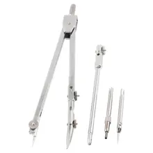 SOSW-Лидер продаж! Серебряный Прозрачный Металлический Тон 21 см Макс радиус компас w пластиковый чехол