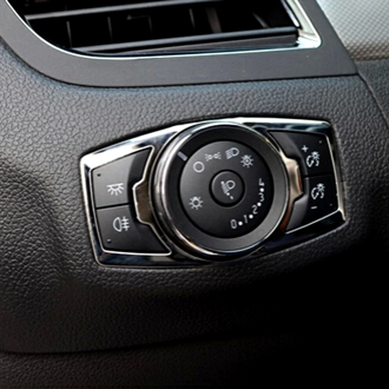 

Head light lamp switch button cover trim 1pcs For Ford Explorer 2011 2012 2013 2014 2015 2016 car styling