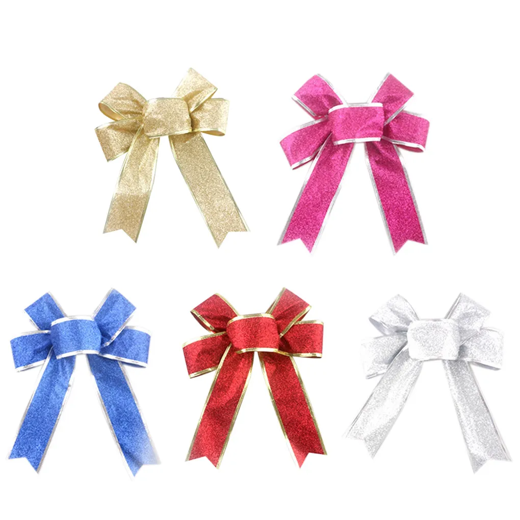 الأميرة بريق عيد الميلاد الشريط للرقص المشجع فيونكات شعر هدية التفاف الشريط 5 اللون