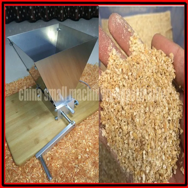 304 stainless steel 2 Rollers home brew mill barley crusher malt grain